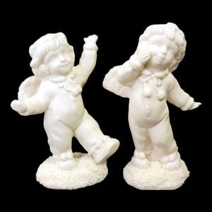 Vintage Bisque Angel Baby Figurines